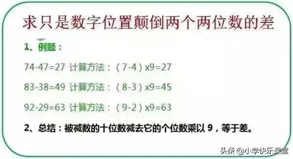 数学快速计算方法，小学数学快速计算方法技巧（二年级数学必备：快速计算方法）