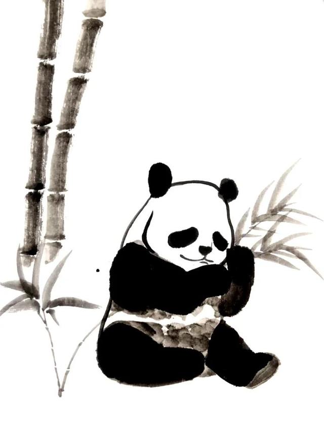 国画熊猫怎么画水墨版，国画熊猫的绘画步骤