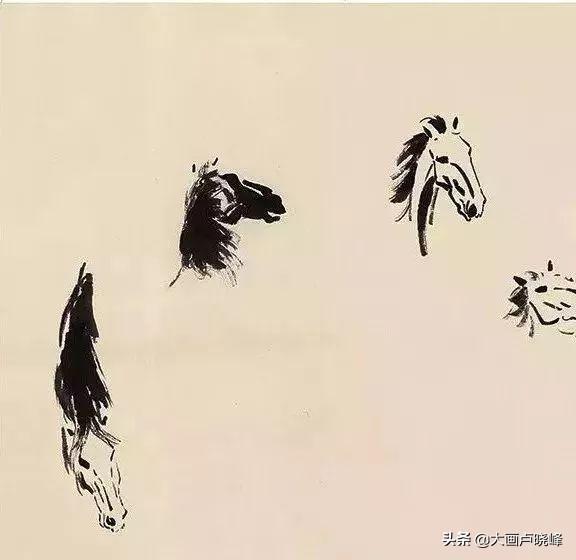 徐悲鸿画的马教程，看了徐悲鸿先生画马图解