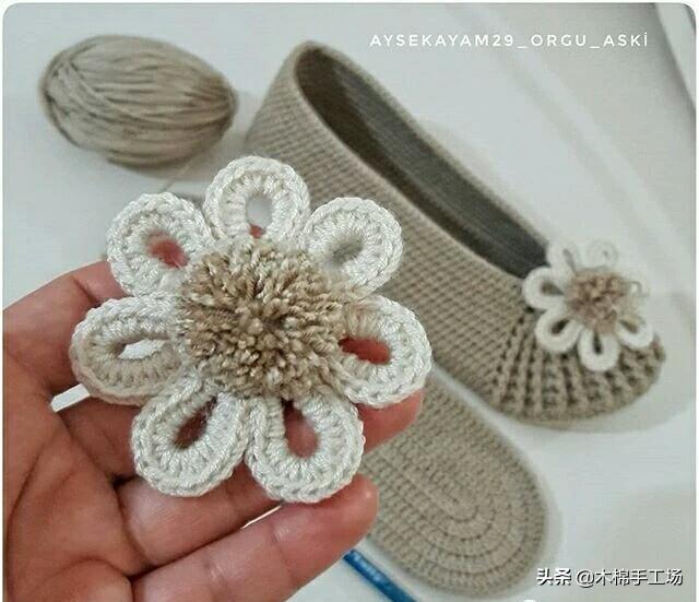 钩鞋子教程从头到尾纯色，像我这样手工钩编一双