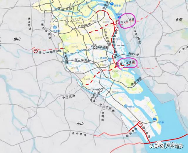 南沙15号线最新规划线路图，南沙人期待的广州地铁15号线走向又有变动