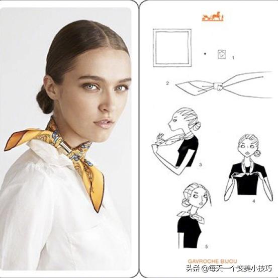 韩式头巾的各种系法，让你成时尚弄潮儿