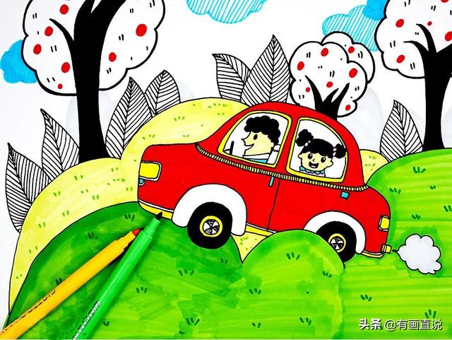 少儿画画图片大全，少儿绘画简单易学儿童画（28张~创意美术儿童范画,很值得初学者收藏）
