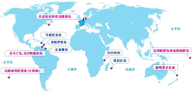 法国国土和殖民地，海外殖民地惨遭瓜分的法国,为何能保有世界上最多最大的海外领土