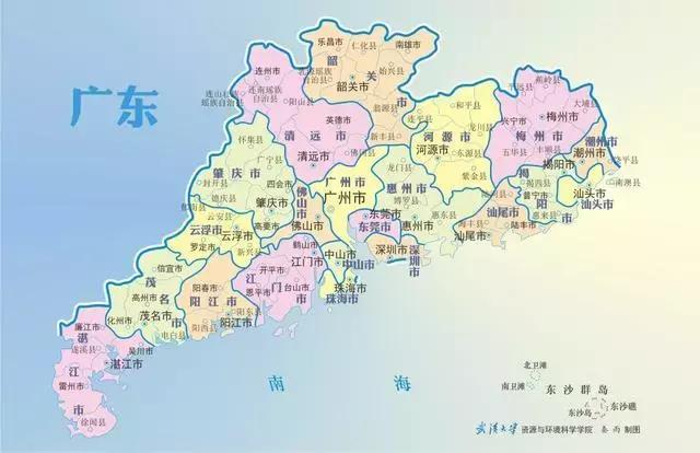 潮州有哪些市区县，划分为四个地区的潮州