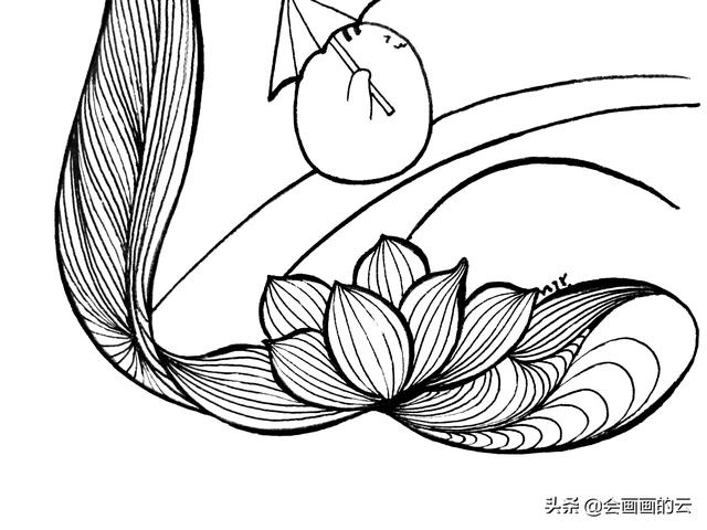 小溪上的桥如何画简笔画，简笔画过程图遇见一座城