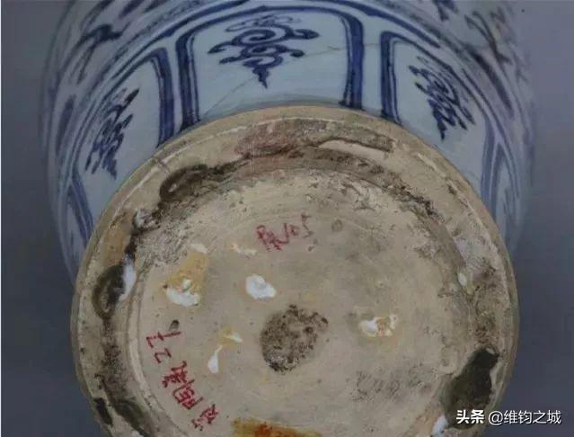 真品元青花瓷器底部特点，元青花瓷底足辨识