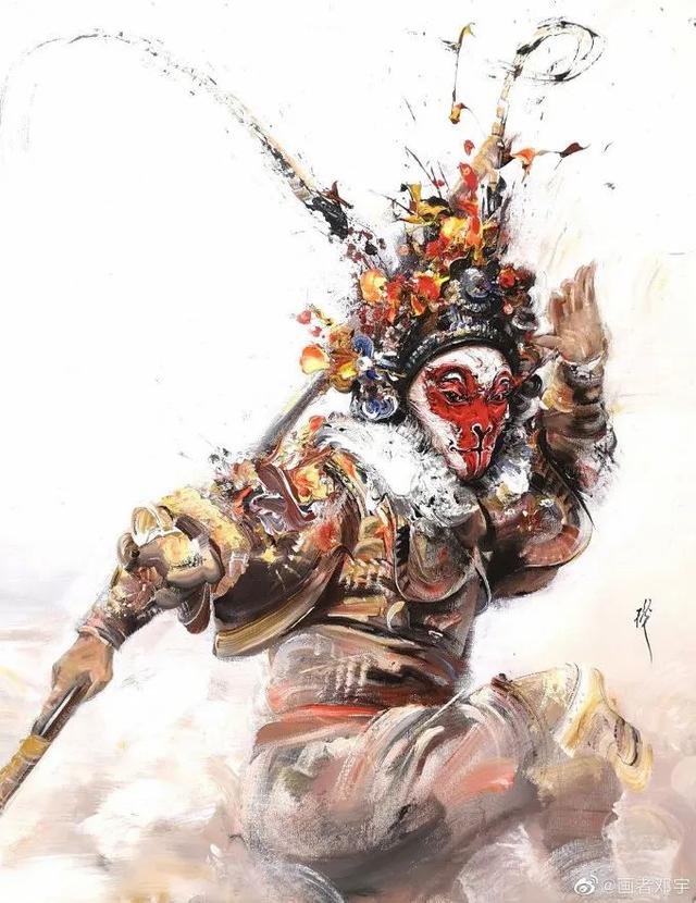 孙悟空网红画，<1893—1939>笔下的孙悟空