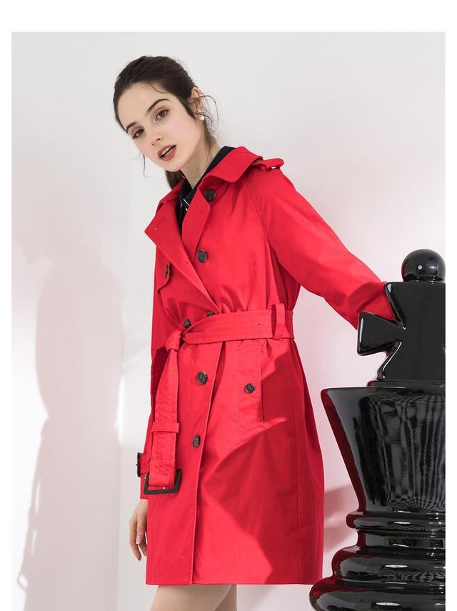 獭兔毛大衣怎样搭配，本命年就是要红