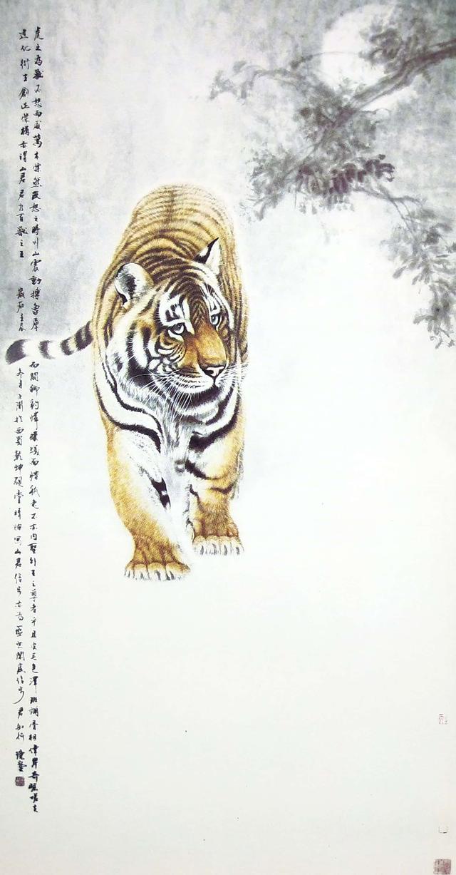 画虎怎么画才好，老虎画法-陈家明画虎