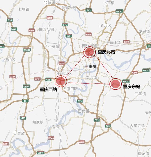 重庆北站铁路枢纽站，又将新增一座大型铁路枢纽站