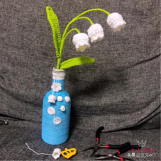 瓶子做花瓶创意手工，用废旧瓶子手工diy漂亮花瓶