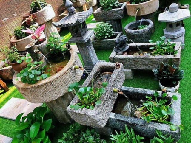 庭院水景观怎么设计，庭院中式元素—叠水