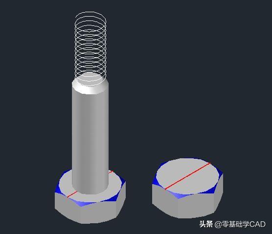 螺栓和内螺纹的画法和标注，机械制图基础知识之螺纹画法