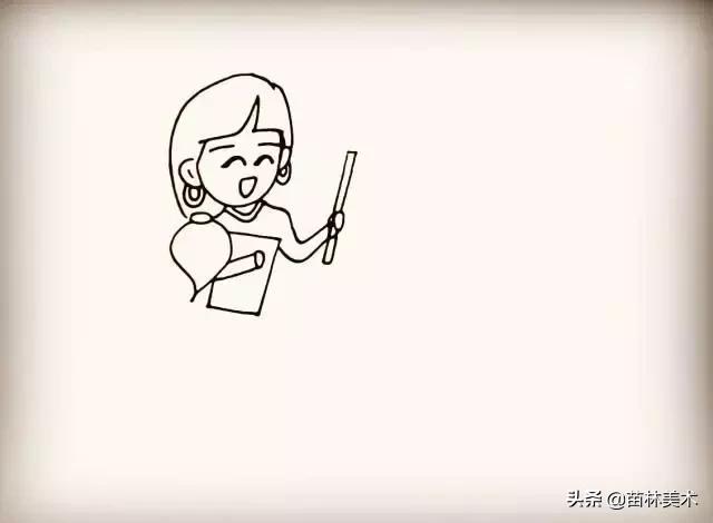 简笔画入门10张，一组零基础学员荷花简笔画作品