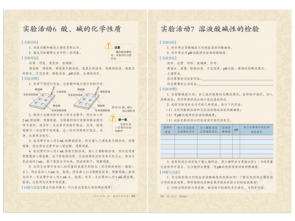 九年级化学下册电子书，九年级化学下册课本人教版电子版（人教版初中九年级下册）