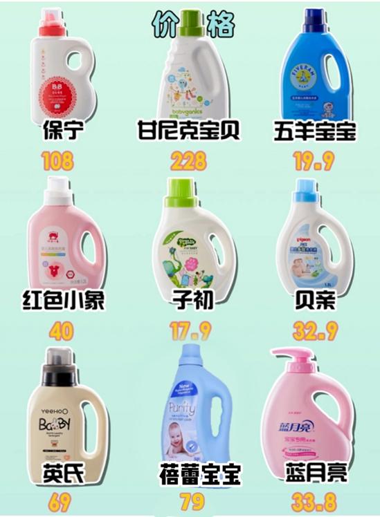 婴儿洗衣液排行榜，九款婴儿专用洗衣液测评