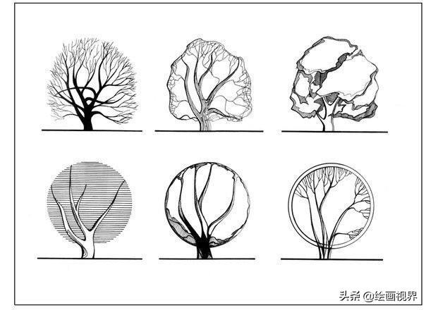 超级简单的植物线描图怎么画，手绘植物很难画