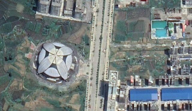 河池市卫星图，卫星上看广西河池