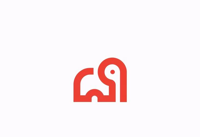 大象logo设计，标志设计元素大象