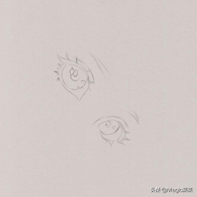 动漫人物手绘教程画真实眼睛，教你女生眼睛画法步骤
