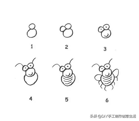 数字动物简笔画，数字小动物简笔画简单又漂亮（用数字1到6画各种小动物）