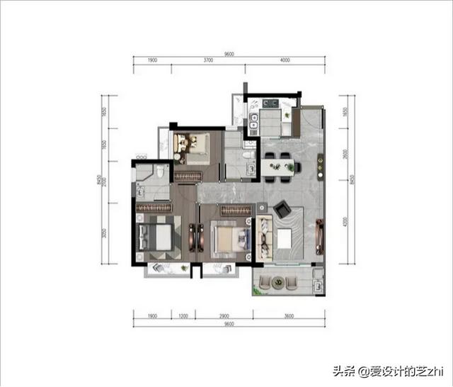 小户型公寓50平设计，独居50㎡，波西米亚风最迷人