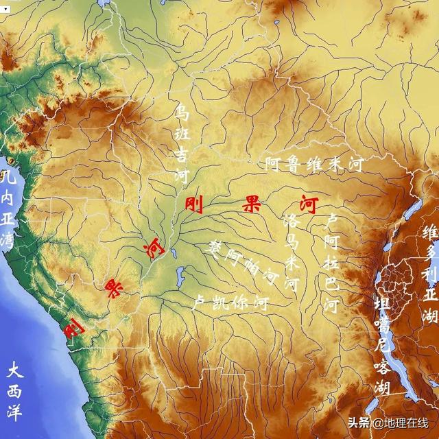 地图最大的河流，地形图看世界流域面积最大十条河流
