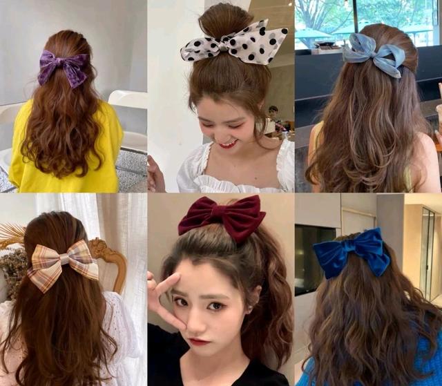 鲨鱼夹已经烂大街，鲨鱼发夹的正确夹法中长发慵懒