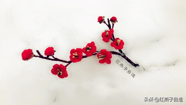 钩针编织小花朵，钩针编织花朵简单易学（新手半个小时就可以钩出来送给自己）