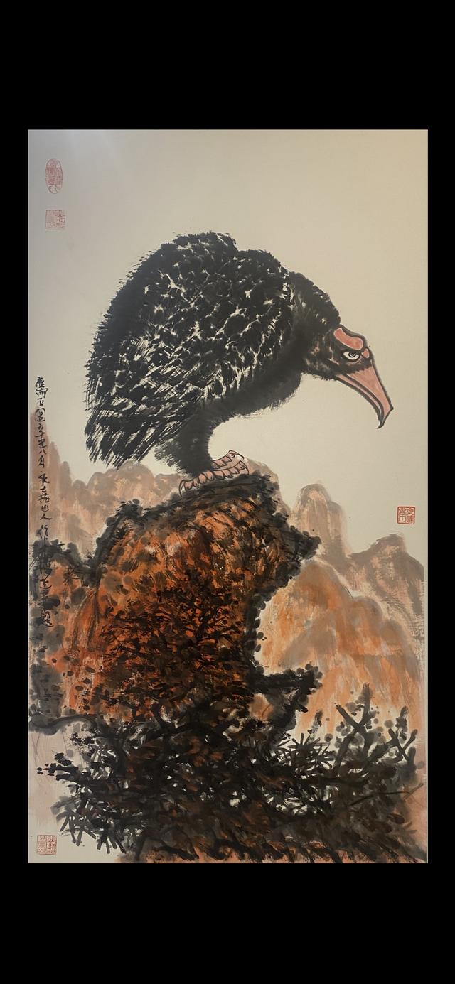 鹰画得最好的画家，书画双绝久负盛名