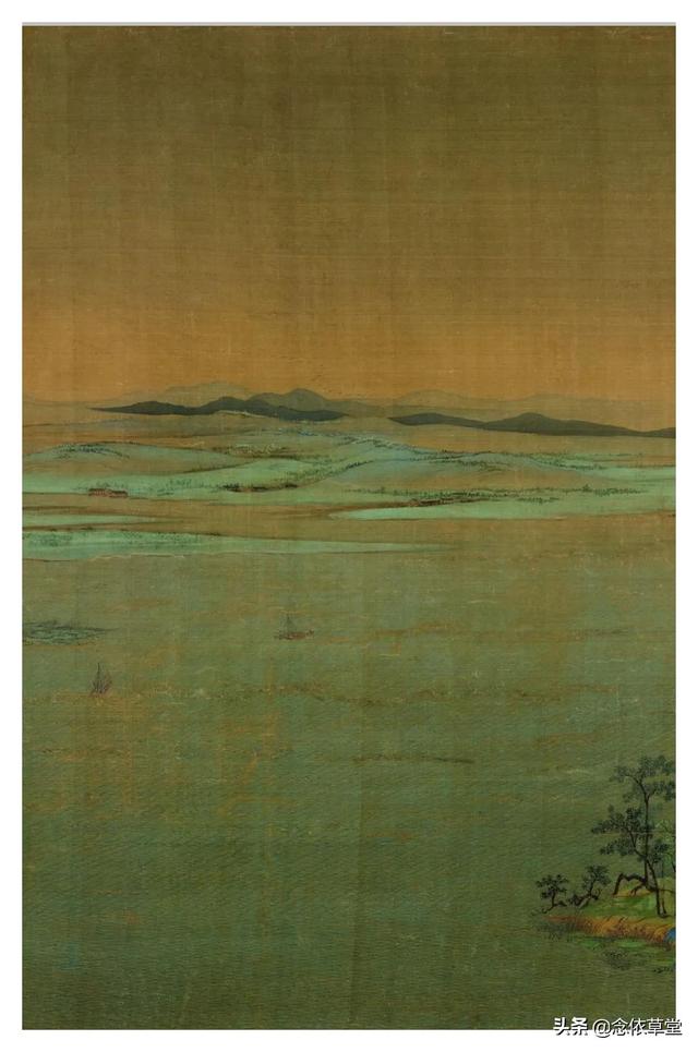 王希孟千里江山图，千里江山图王希孟的传世名作（王希孟《千里江山图》）