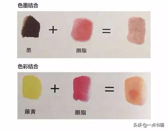 牡丹花头的画法对照表，写意牡丹花头的各种画法