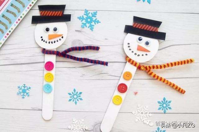 雪人制作手工简单又好看，多款雪人创意手工