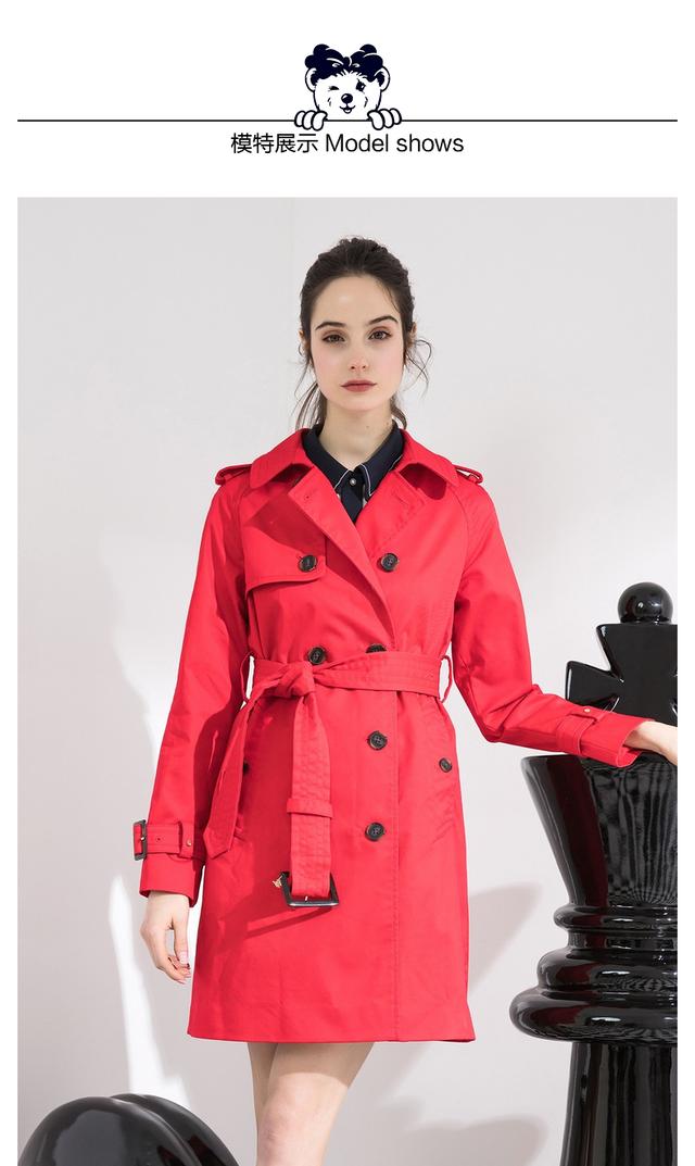 獭兔毛大衣怎样搭配，本命年就是要红