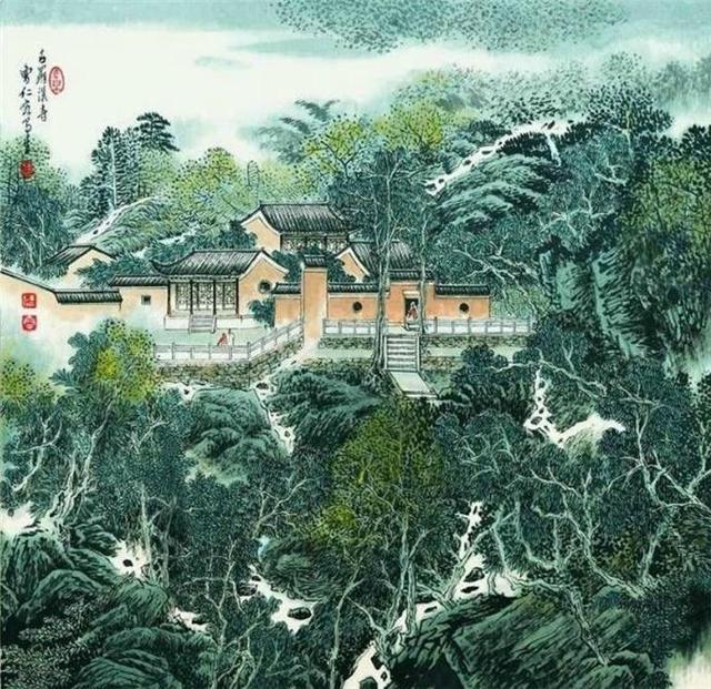 苏州园林简笔画，国画里的苏州园林（苏州园林国画全景图简笔画）