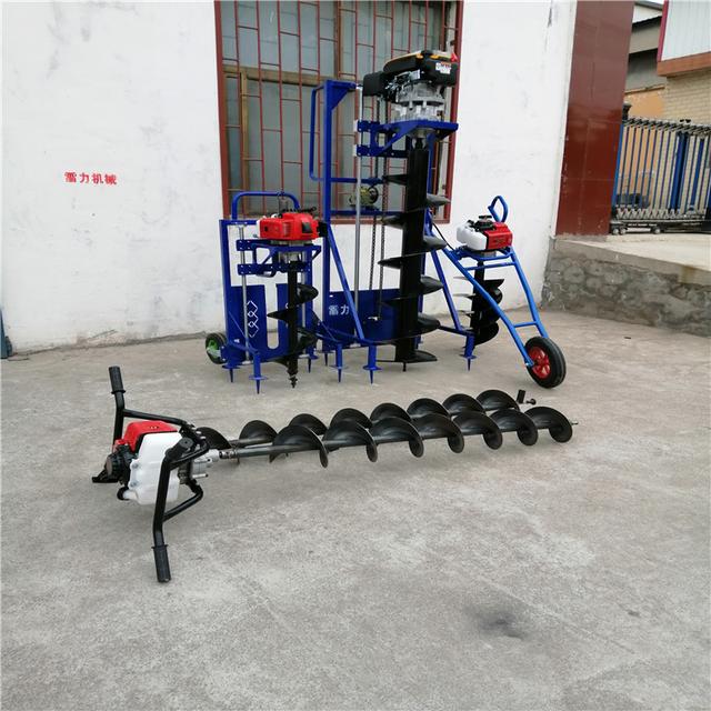 小型树坑钻孔机，便携式电线杆钻孔机挖坑自动化