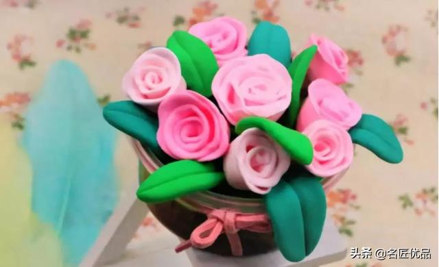 怎么用粘土做花的简单方法，粘土手工厉害了