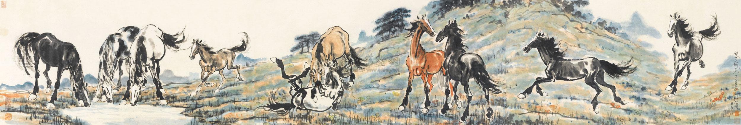 九州无事乐耕耘，徐悲鸿最美十幅画