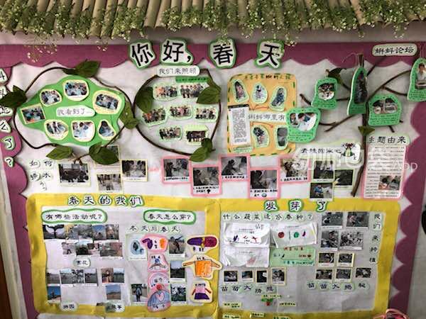 再见了幼儿园主题墙图片，校园创意主题墙