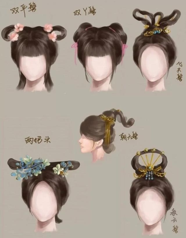 古代发型随意又好看，小说词汇积累第4天——古装女子发型
