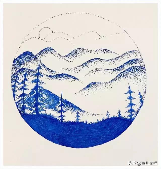 简单入门钢笔画，看就会的超级简单的钢笔画