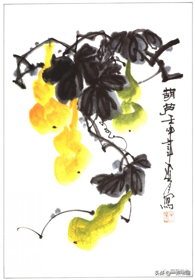 写意蔬果番茄的画法，写意蔬果画法步骤示范