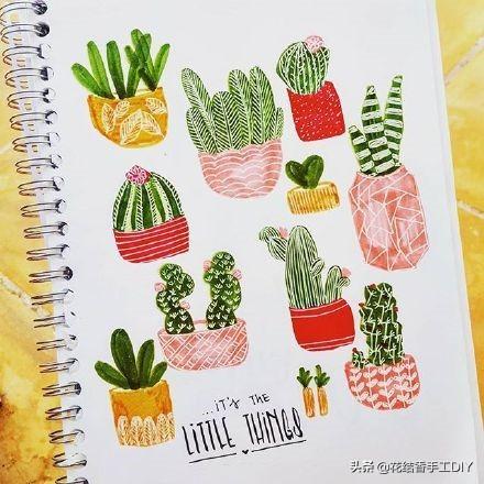 如何画最简单的手帐，00多种手帐简笔画