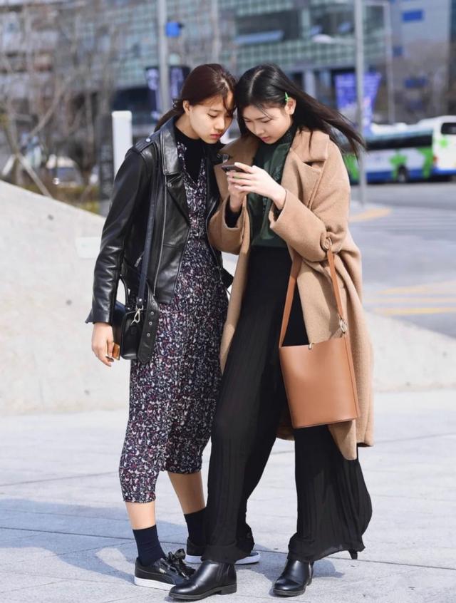韩国服装搭配图片，最新韩国穿搭