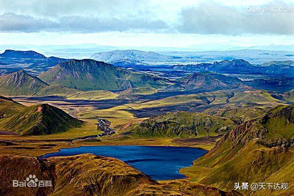 冰岛的地理位置以及邻国，北大西洋中的一个岛国