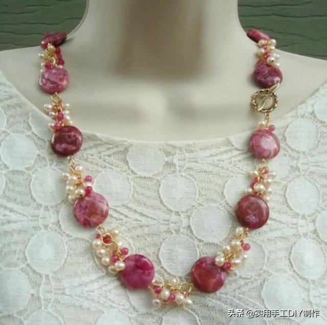 40款时尚的串珠项链，圆珠串珠项链教程大全