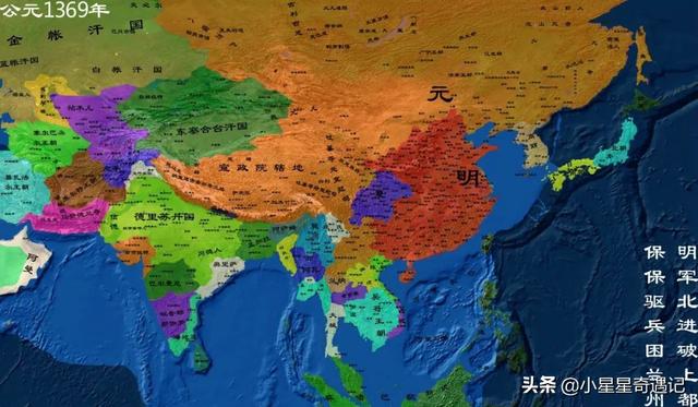 明朝版图全图超清版大图，全方位展示明朝疆土变化地图