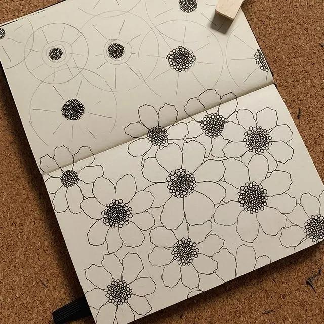 妙笔生花水墨画教程，教科书级别的植物线描