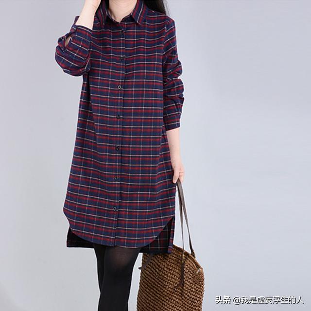 肥胖亚麻连衣裙(亚麻休闲裙子)
